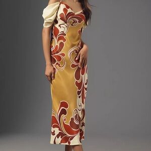 Bl-nk Bernia Off-The-Shoulder Slip Formal Dress Size L